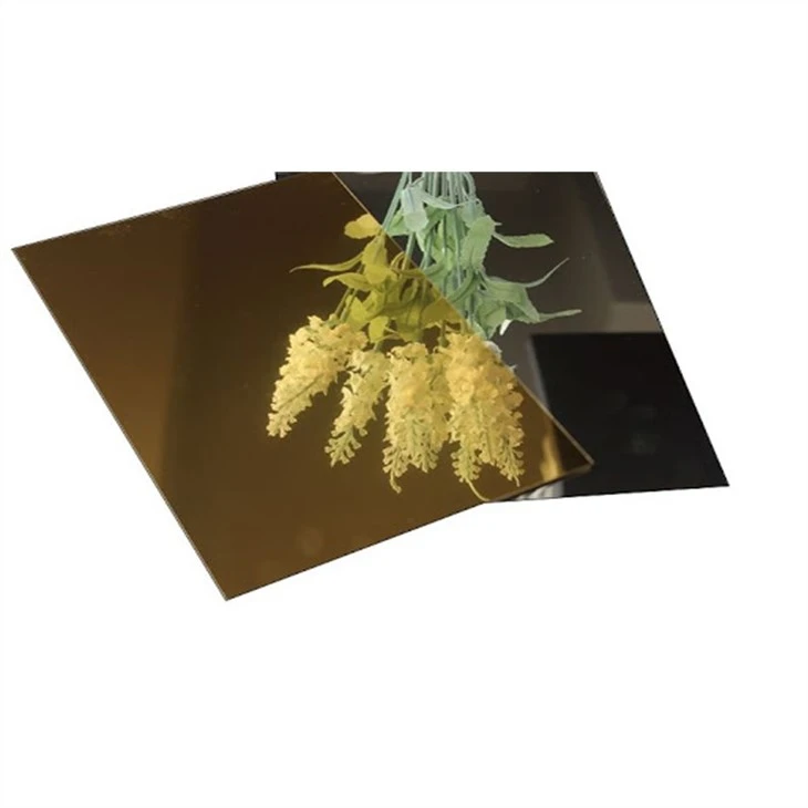 Golden Mirror Aluminum Composite Panel Size 1220x2440mm 4×8 Feet