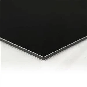 Alyuminiy kompozit panel 4MM yuqori porloq qora/PVDF mat qora